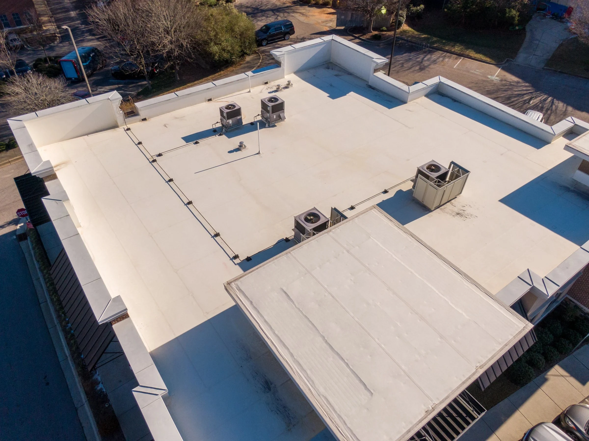 TPO commercial roof system in Eugene Oregon